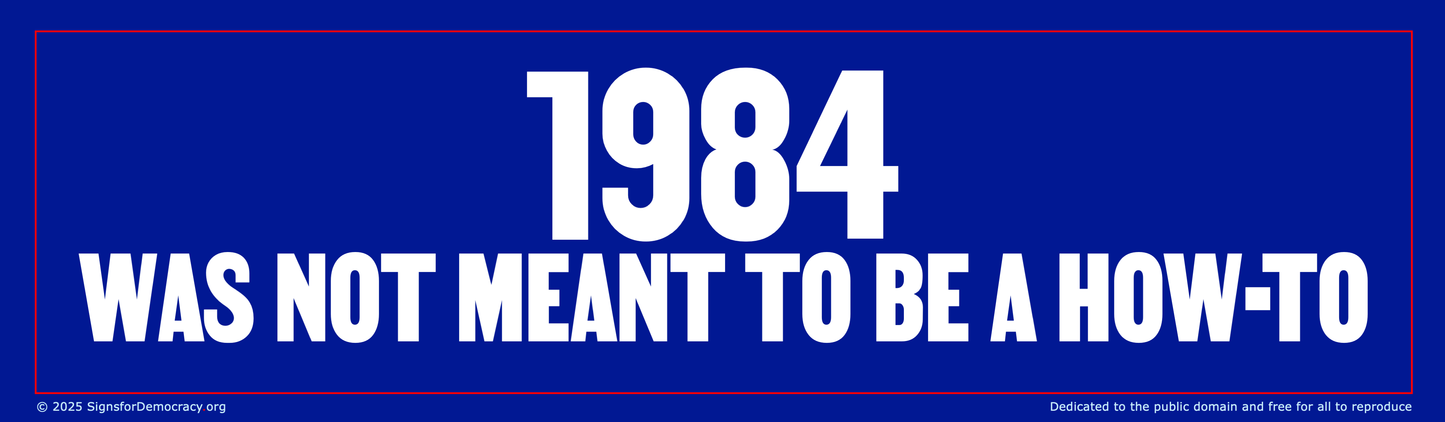 Billboard - 1984 was not meant to be a how-to