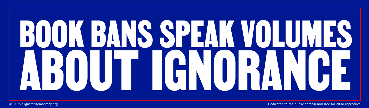 Billboard - Book bans speak volumes about ignorance
