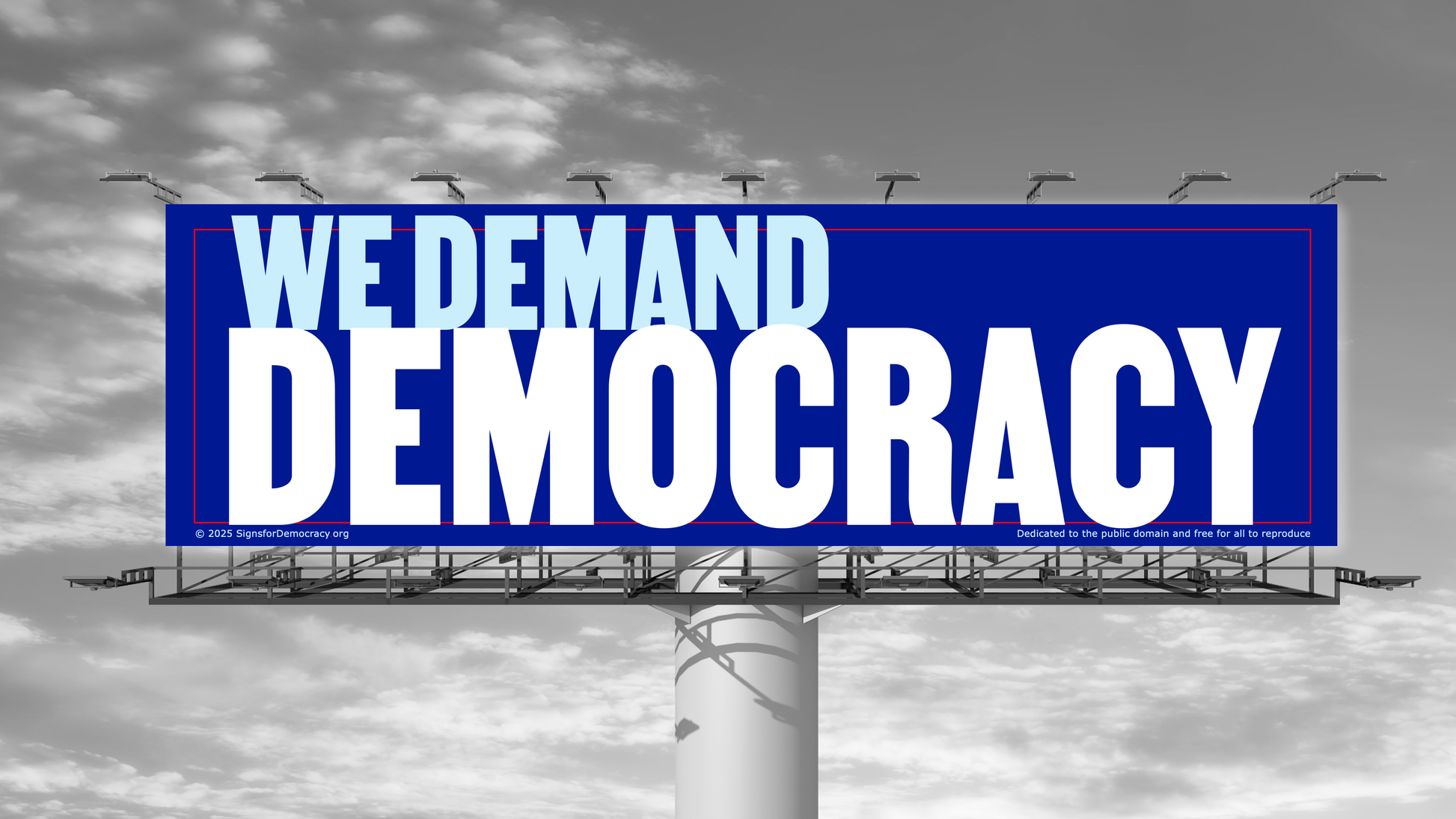 Billboard - Demand democracy