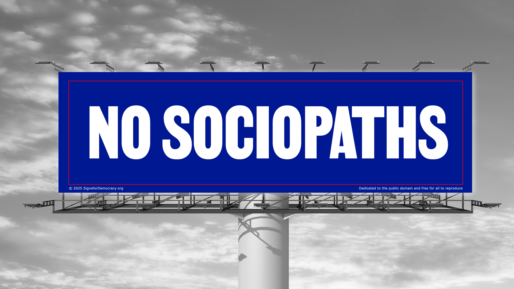 Billboard - No sociopaths