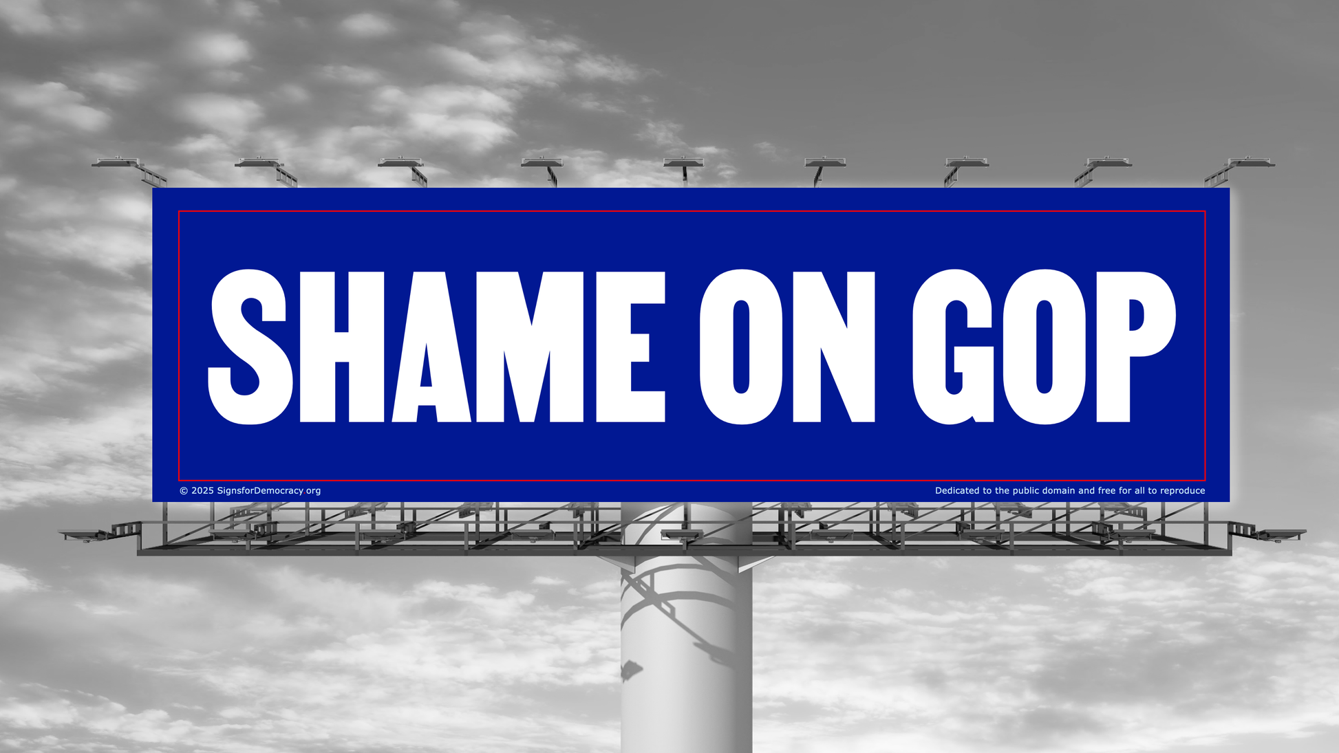 Billboard - Shame on GOP