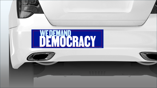 Bumper sticker - Demand democracy