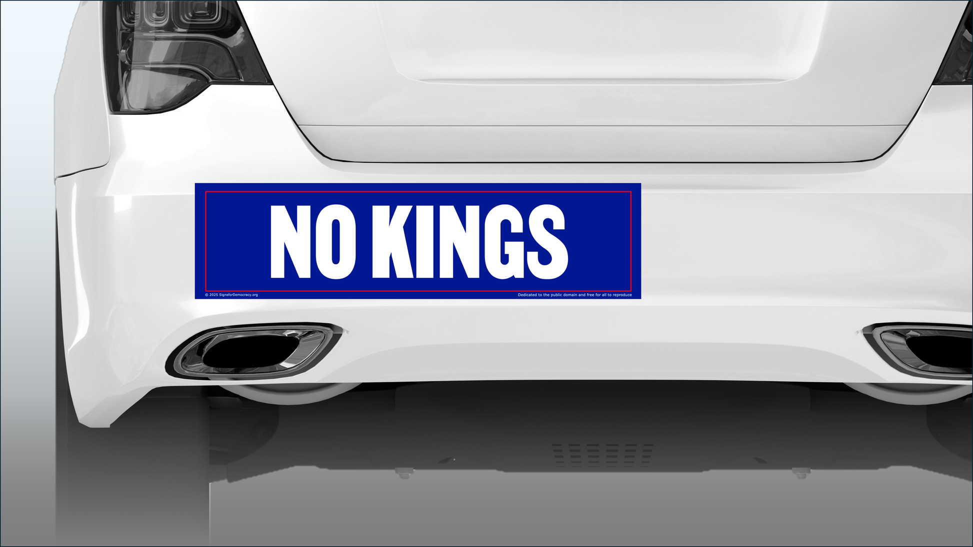 Bumper sticker - No Kings