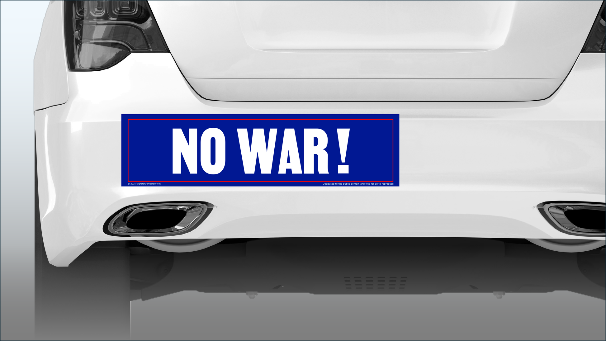 Bumper sticker - No War!