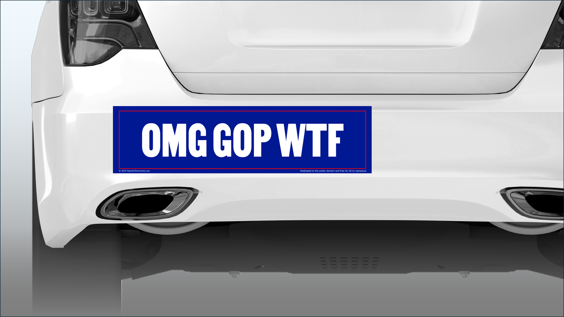 Bumper sticker - OMG GOP WTF