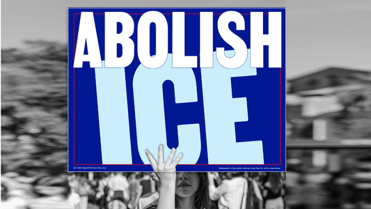 Protest sign - Abolish ICE