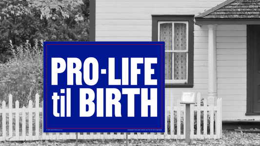 Yard sign - Pro-Life til Birth